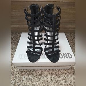 Elegant Black Strappy Heels